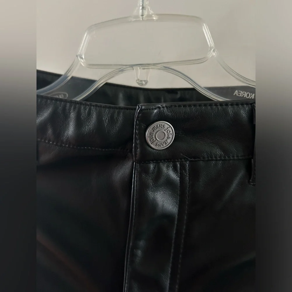 Joie Black Faux Leather Pants Womens 4 NWT - Picture 3 of 11